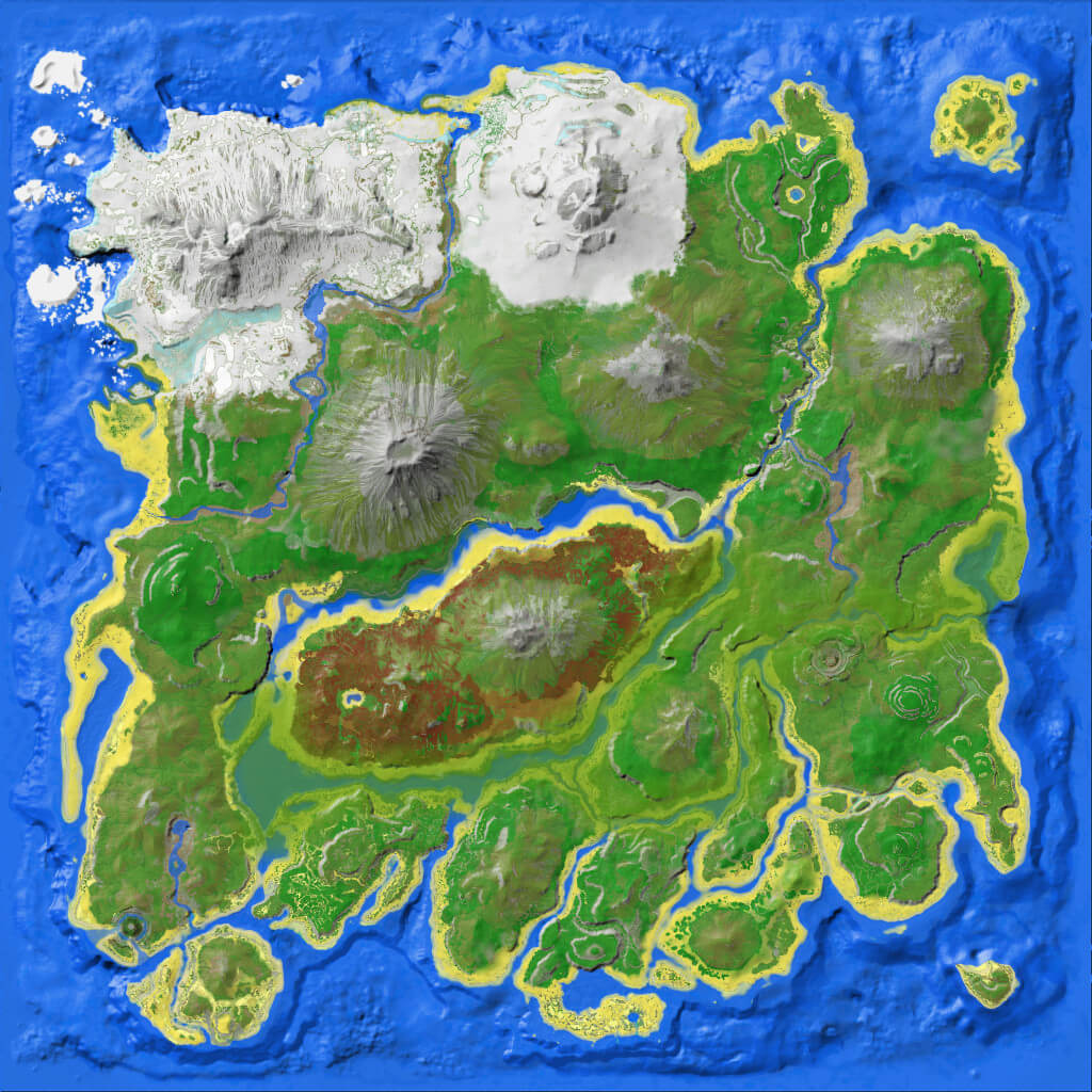 Carte The Island ARK Ascended