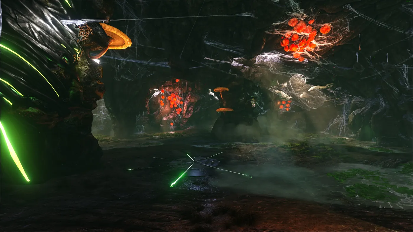 Arène de Broodmother sur The Island, image issue d'ARK Wiki